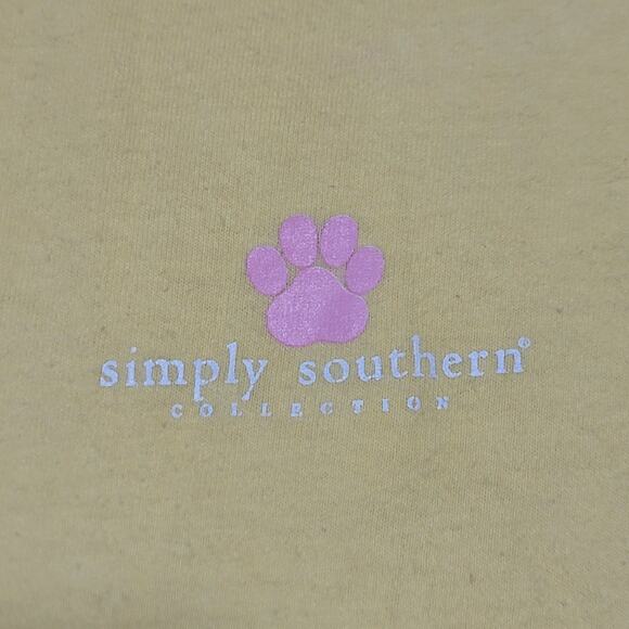 Simply Southern Youth Yellow Tee "Docks & Flip Flops" - Youth Small - Picture 5 of 6